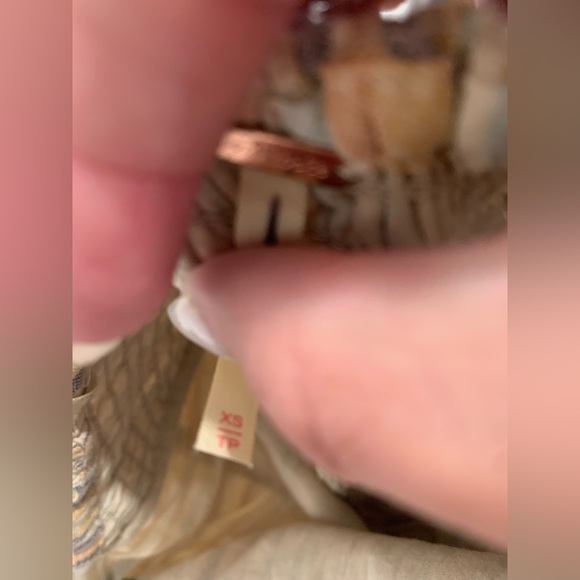 NWOT FP Roaming Shores strapless jumpsuit stripes barrel legs size‎ pocket XS - Picture 13 of 13